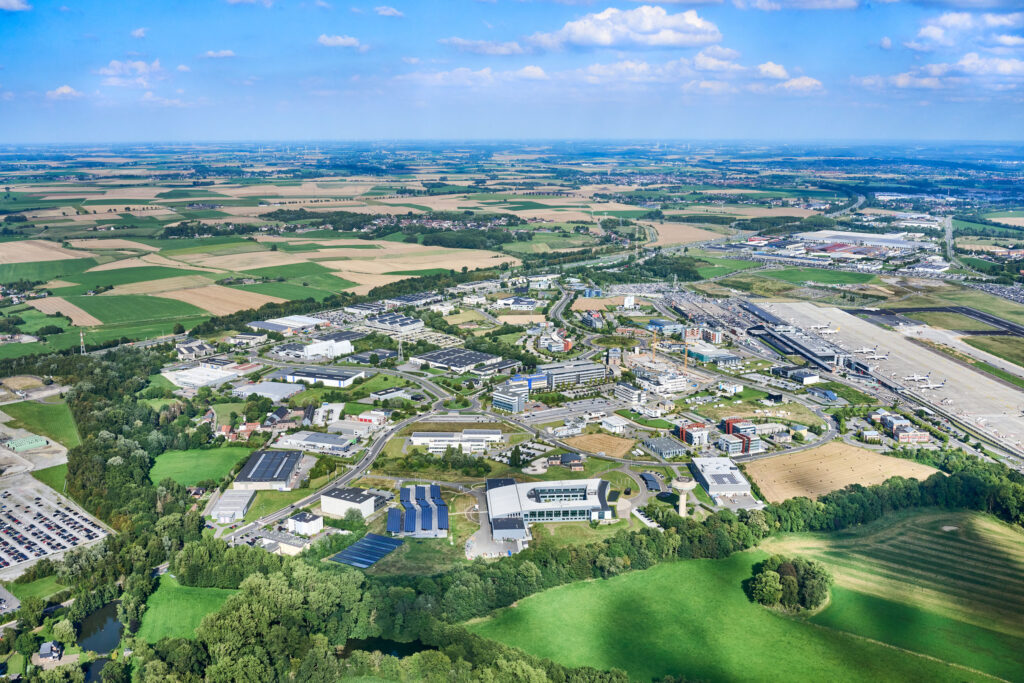 Vue aérienne du PAE de l'Aéropole