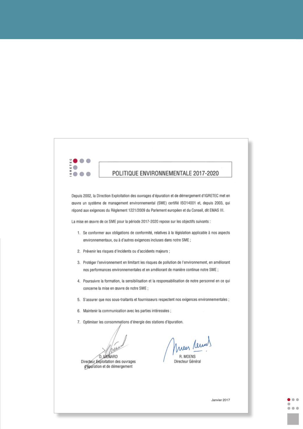 Déclaration Environnementale 2019 Déclaration Environnementale 2019